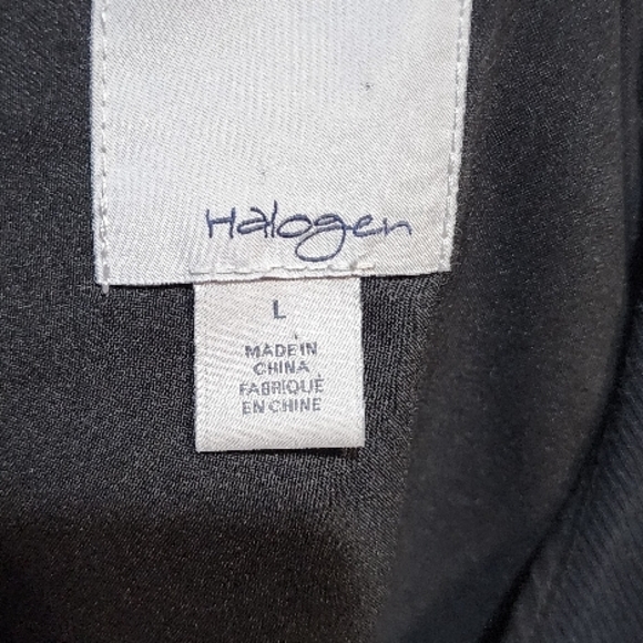 Halogen Chic Couduroy Short Black Dress Size L - Picture 9 of 12